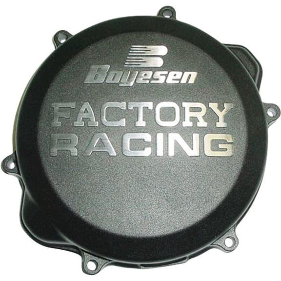 Boyesen Factory Black Aluminum Clutch Cover 2005-2017 Honda CRF450X (CC-06XB)