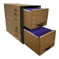 thumbnail image 4 of UOFFICE Quick Stack Drawer File Boxes, Cardboard Drawers, 2 Count, 24" x 12.5" x 10.5", 4 of 11