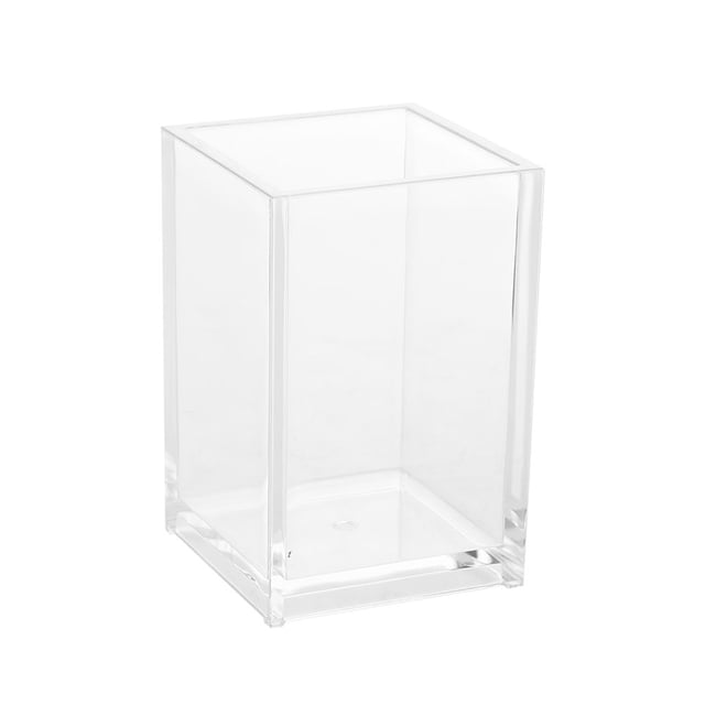 Estuche organizador de almacenamiento para brochas de maquillaje y lápices de uñas de acrílico transparente