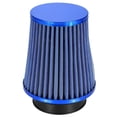 thumbnail image 2 of Kit de inducción de admisión de filtro de aire frío de alto flujo para automóvil, cono de malla de alta potencia azul, 2 of 12