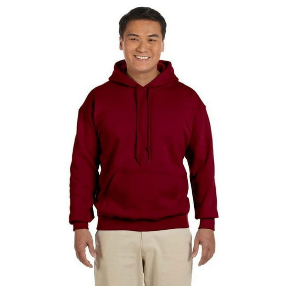 GILDAN G185 ADULT HEAVY BLEND 8 OZ., 50/50 HOOD, Garnet, M, Pack 2, Mens Hoodies and Sweatshirts