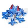 thumbnail image 1 of 3D Printed Articulated Magnetic Frog Fidget Toy, Fun Desk Buddy & Car Decor, 21 Colors Available, 1 of 6