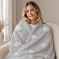 thumbnail image 3 of Ouuluon Flannel Throw Blanket, 59x39 inch Decorative Soft Cover for Sofa Bedroom Use, 3 of 6
