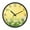 Daisies and Sun Rays, variant on Voice Activated Clock with Glow Light 12 Inch Large Silent Wall Clock Battery Operated for Home Decor Colorful Wildflowers Butterflies