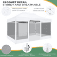 thumbnail image 4 of HOTEEL 10x15 Heavy Duty Canopy Tent, Pop up Canopy with Sidewalls ,Waterproof Ez up Canopy with Sidewalls, Outdoor Instant Party Tent for Backyard Camping,White, 4 of 8