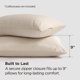 thumbnail image 4 of Fundas de almohada Bedsure Queen 51 x 76 cm, juego de 2, color beige, frescas, 4 of 8