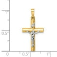 thumbnail image 2 of Finest Gold 14K Two-Tone Inri Crucifix Pendant, 2 of 2