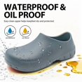 thumbnail image 2 of Professional Non-Slip Work Shoes for Men Women - Waterproof & Oil-Resistant Chef Clogs with Massage Insole, Slip-On Nursing Kitchen Footwear for Hospital, Restaurant & Garden, 2 of 6