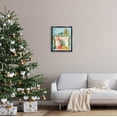 thumbnail image 2 of Stupell Industries Whimsical Fireplace Merry Christmas Graphic Art Jet Black Floating Framed Canvas Print Wall Art, Design by Kristina Hultkrantz, 2 of 6