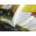 thumbnail image 4 of Ambesonne Wine Quilted Bedspread Set 3 Pcs, Red White Wine Mini Themed, King Size, Red Yellow Pale Green, 4 of 5