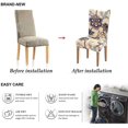 thumbnail image 4 of Priting Dining Chair Covers,Stretch Dining Chair Slipcover Parsons Chair Covers Removable Chair Protector Covers for Dining Room, Hotel, Ceremony,Banquet Chair Seat Covers (Colour23, Set of 4), 4 of 6
