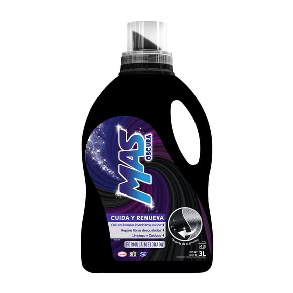 Detergente líquido MAS oscuros intensos 3 l