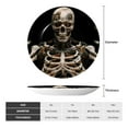 thumbnail image 2 of Gaeub Cyber Skeleton With Tattoos Print Ceramic Plate,Dinner Plates,Bone China Decorative Plates with Display Stand,Art Ceramic Ornaments for Wall Hanging Decoration-10in, 2 of 6