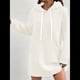 thumbnail image 2 of Suéter Deportivo Informal de Larga con Cordón y Cuello de Gofre para Mujer, Holgado, con Capucha y Bolsillos XXXL, 2 of 3