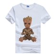 thumbnail image 1 of Camiseta con estampado de dibujos animados de Marvel I AM GROOT para mujer, blusa Kawaii de los años 90, camisetas holgadas blancas con cuello redondo, Tops de manga corta para mujer, 1 of 4