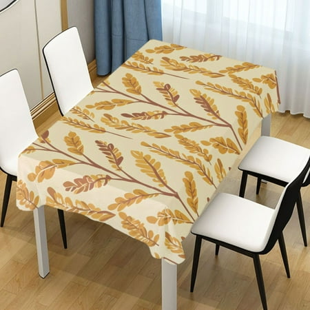

Ryvnso Wheat Summer Rectangle Table Cloth Tablecover Dinning Tablecloth 60 x60