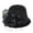 Black, variant on Women Vintage Felt Cloche Hat Fashion BeretPainter Hat Cap Vintage Warm Party Top Hat Purple One Size