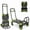 Green, variant on Adnoom 2-in-1 Folding Hand Truck Heavy Duty, 300 lbs Capacity Utility Cart with 4 Wheels, Retractable Handle Convertible Platform Dolly for Moving Boxes Furniture Luggage, Green
