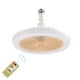 thumbnail image 2 of Ventilador de techo E27 con luces, luz de ventilador de perfil bajo cerrada, luz de techo con ventilador, ventilador oculto Delier Gimbal Lamp Fan Light, 2 of 7