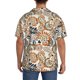 thumbnail image 3 of Fotbe Floral Paisley Camisa Estampada de Manga Corta para Hombre, Casual de Verano, Estilo Playero, Sin Arrugas-Medium, 3 of 5
