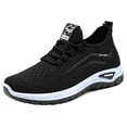 thumbnail image 3 of Domzle Women's Slip On Walking Shoes Wide Cushion Running Tennis Shoes with Arch Support Insole, Non Slip for Nursing Workout Gym Athletic Fashion Black, 3 of 6