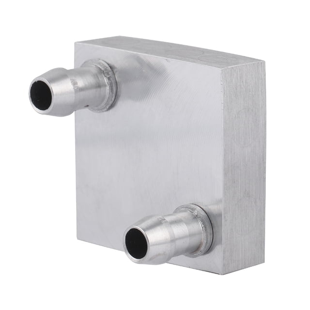 Cooling Head, Silver Oxide Surface 40x40mm Aluminum Alloy Cooling Head For Industrial Inverter Drive For Computer CPU Water ANGGREK Cooling Head