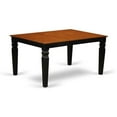 thumbnail image 3 of East West Furniture Weston 7-piece Dining Set with Wood Chairs in Black/Cherry, 3 of 6