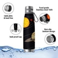 thumbnail image 4 of Galaxy 29oz Stainless Steel Insulated Thermos with Tea Filter, 360° Printed Travel Bottle, Leakproof BPA-Free Flask with Anti-Slip Base, 304 Inner & 201 Outer, Vacuum Cup, Starry, 4 of 6