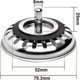 thumbnail image 4 of Sink Stopper Hole Strainer, 2pcs 80mm Stainless Steel Protector Sink Drain Stopper for Kitchen Bathroom Shower, 4 of 5