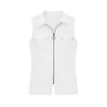thumbnail image 4 of Mifsaly Sleeveless Full Zipper Shirts for Women Collared Tank Tops Slim Fit Dressy Casual Blouses Summer Casual Fashion Outfits 2026 XL, 4 of 6