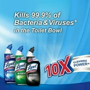 Lysol Lime & Rust Remover Toilet Bowl Cleaner, 10X Cleaning Power 24 oz (Pack of 2)