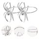 thumbnail image 3 of GOOHOCHY 6 piezas de servilleteros de Halloween con diseño de araña de aleación, servilleteros de hotel, hebillas de servilleta dedicadas para restaurante, para cenas y fiestas (plateado), 3 of 7