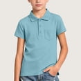 thumbnail image 2 of SDNall Boys Short Sleeve Polos, Solid Performance Polo Shirts, Boys' Collar Polo Tops for School Uniform Golf Travel Everyday Wear 1-15 Years, 2 of 8