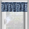 thumbnail image 2 of Ambesonne Ocean Window Valance, Tropic Fish Moss Leaves, 54" X 18", Blue Indigo Royal Blue, 2 of 5