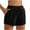 Black, variant on Loopsun Womens Summer Pants, Shorts for Women, Women's Solid Casual Drawstring Sports Shorts with Pocket Brown S
