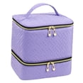 thumbnail image 3 of Bothyi Nail Polish Organizer Bag Nail Polish Holder Double Layer for Manicure Tools violet, 3 of 8