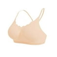 thumbnail image 2 of AnuYalue Plus Size Bra for Women Wireless Comfy Bras No Padding Push Up Yoga Bralette Solid Color Sports Brassiere, 2 of 3