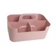 thumbnail image 4 of Organizador multiusos con asa para artículos de manualidades, tocador y maquillaje Rosa, 4 of 9