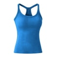 thumbnail image 6 of Women's Tops Tees Blouses V Neck Sleeveless Loose Workout Summer Crop Camisole Tank Tops With Built In Bras for Women, 6 of 8