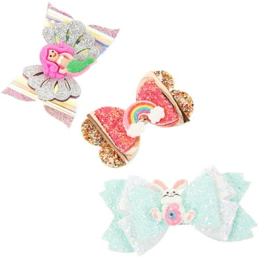 3 Pcs Back to School Hair Clips The Gift Hair Accessories for Women School Bows for Girls Children Bow Decorations Baby