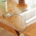 thumbnail image 6 of Clear Table Cover Protector 36 x 60 Inch, 2mm Thick Plastic Table Cover Rectangle,PVC Clear Table Protector,Desk Protector Mat for Kitchen, Dresser, Writing Desk，Dining Room Table, 6 of 7