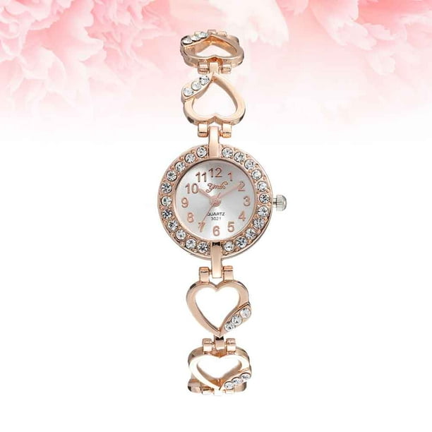 Rose gold chain watch best sale