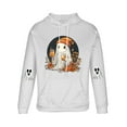 thumbnail image 3 of Blusa con capucha de manga larga para hombre, moda para el Día de Todos los Santos, estampado de fantasmas, sudadera con capucha y cordón para el tiempo libre, sudadera con capucha para hombre, blusa, 3 of 3