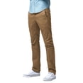 thumbnail image 1 of Pantalones a juego para hombre, ajustados, de pierna recta, casual, color caqui, 1 of 5