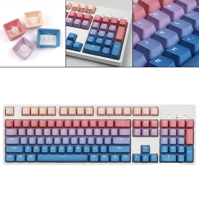 Teclado mecánico para juegos de 104 teclas Perfecl PBT antideslizante impermeable