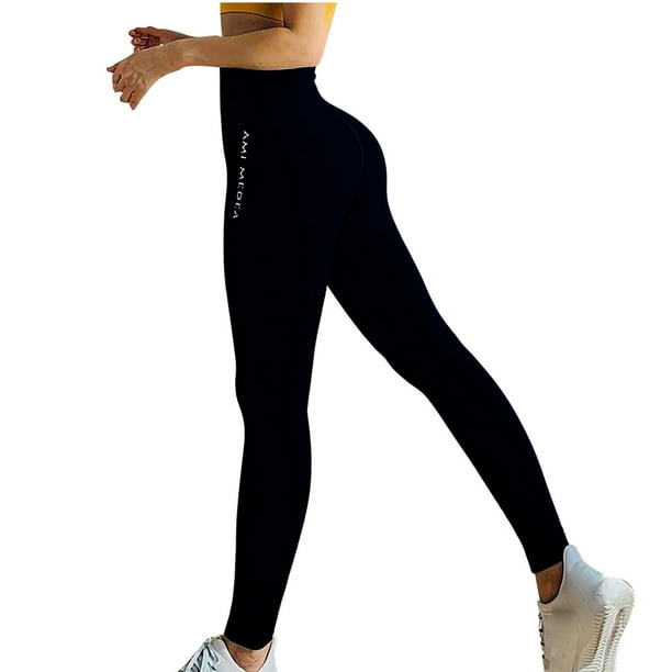 Stretch Leggings Womens Seamless High Waist Workout Yoga Pants Ankle Length Tummy  Control Sports Tights Butt Lift 
