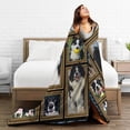 thumbnail image 5 of Border Collie Blanket Gifts For Kids Adults - Lightweight Throw Blanket For Bedroom Living Room Decor Soft Fuzzy Fleece Cozy Plush Bed Couch 40"X30", 5 of 7
