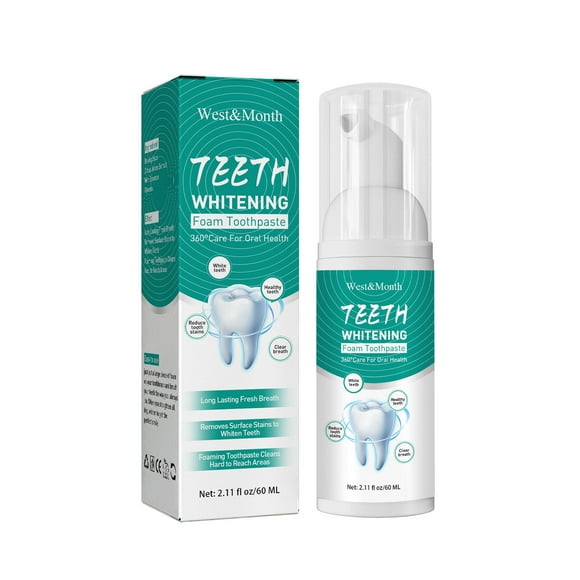 FcBaudy Toothpaste, Whitening Toothpaste, Tooth Cleaning Foam Cleaning Care Fresh Oral Cleaning Care Foam 60ml toothpaste toothpaste