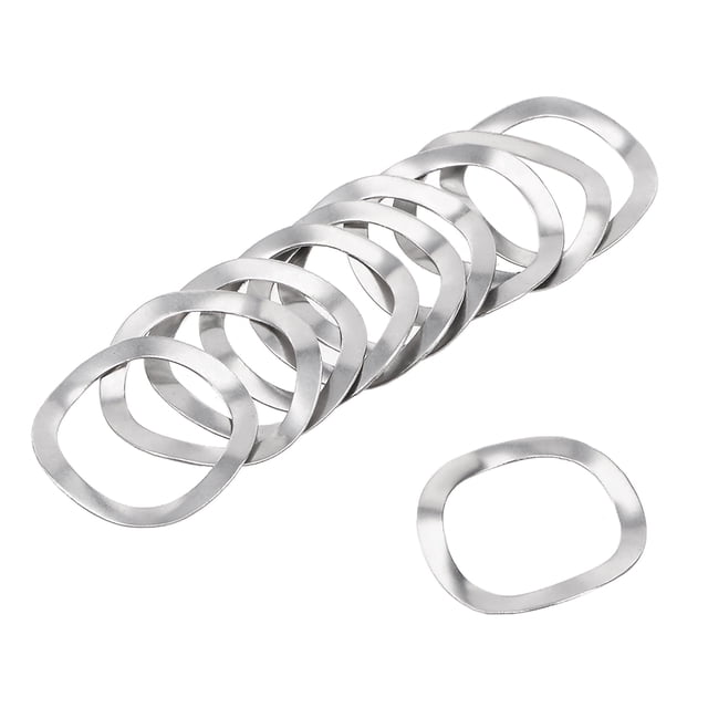 10Pcs 16mmx21mmx0.3mm Arandela de resorte de acero inoxidable 304 para tornillo