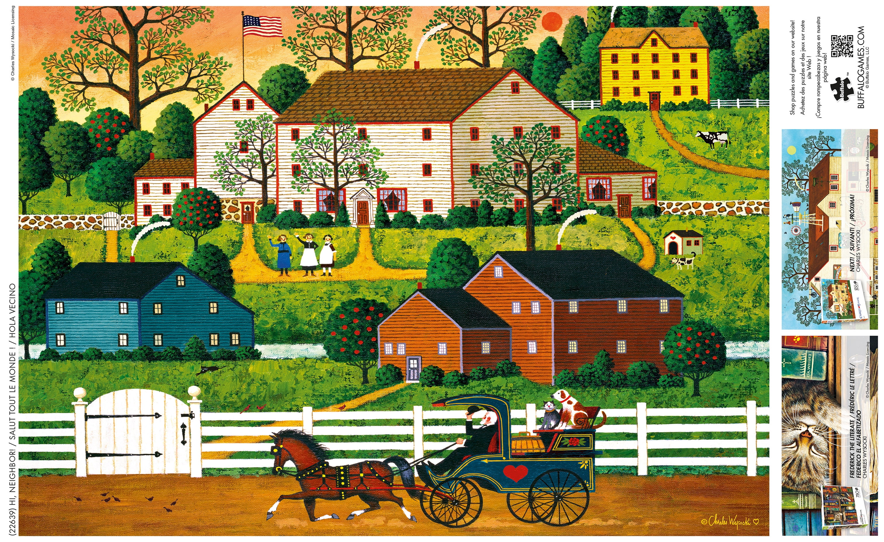 Buffalo Games Hi Neighbor 300-Piece Interlocking Jigsaw Puzzle for Adults Ages 14-99 Years